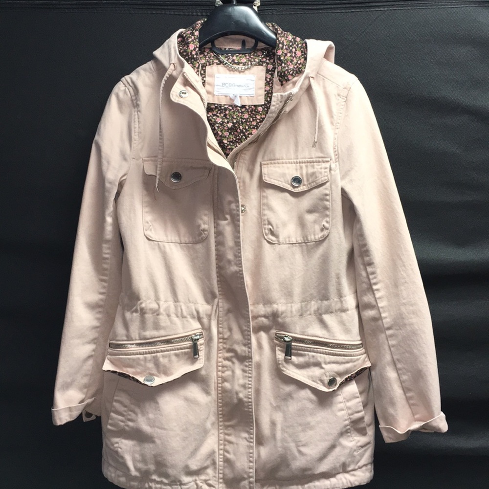 BCBG GENERATION  Hooded  Parka~ Nude ~Pre-Owned